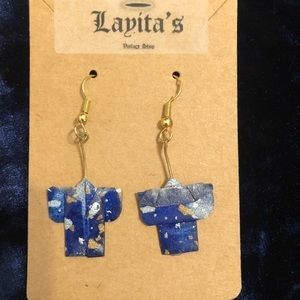 Blue Blouse Dangle earrings